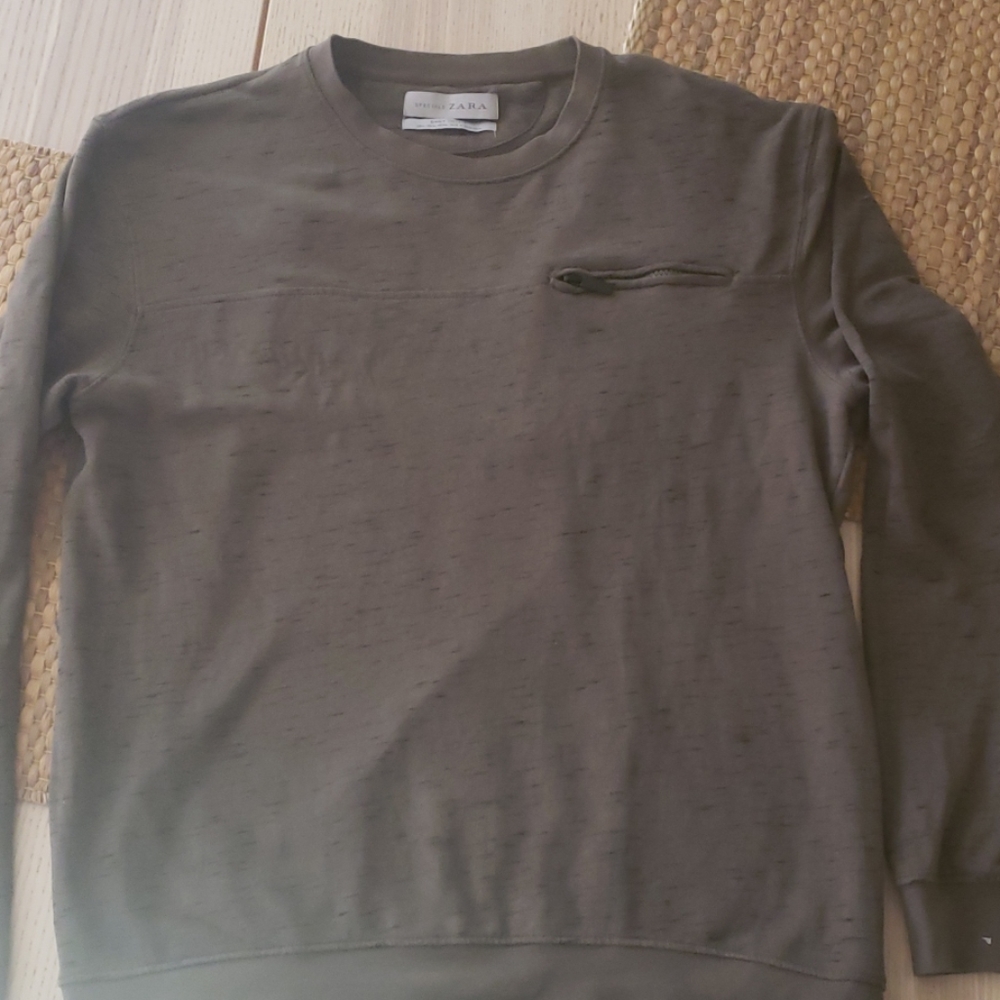 Zara green men's sweater